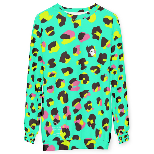 Green Cheetah Sweatshirt