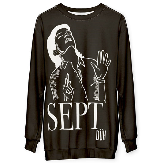 Monica Sept Black Sweatshirt